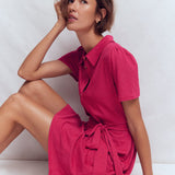 Patti Short Jersey Shirt Dress