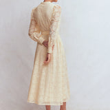 Blouson Sleeve Lace Dress