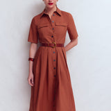 Zoe Short Sleeve Shirt Dress