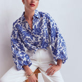 Puff Sleeve Linen Shirt