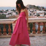 Strapless Taffeta Dress