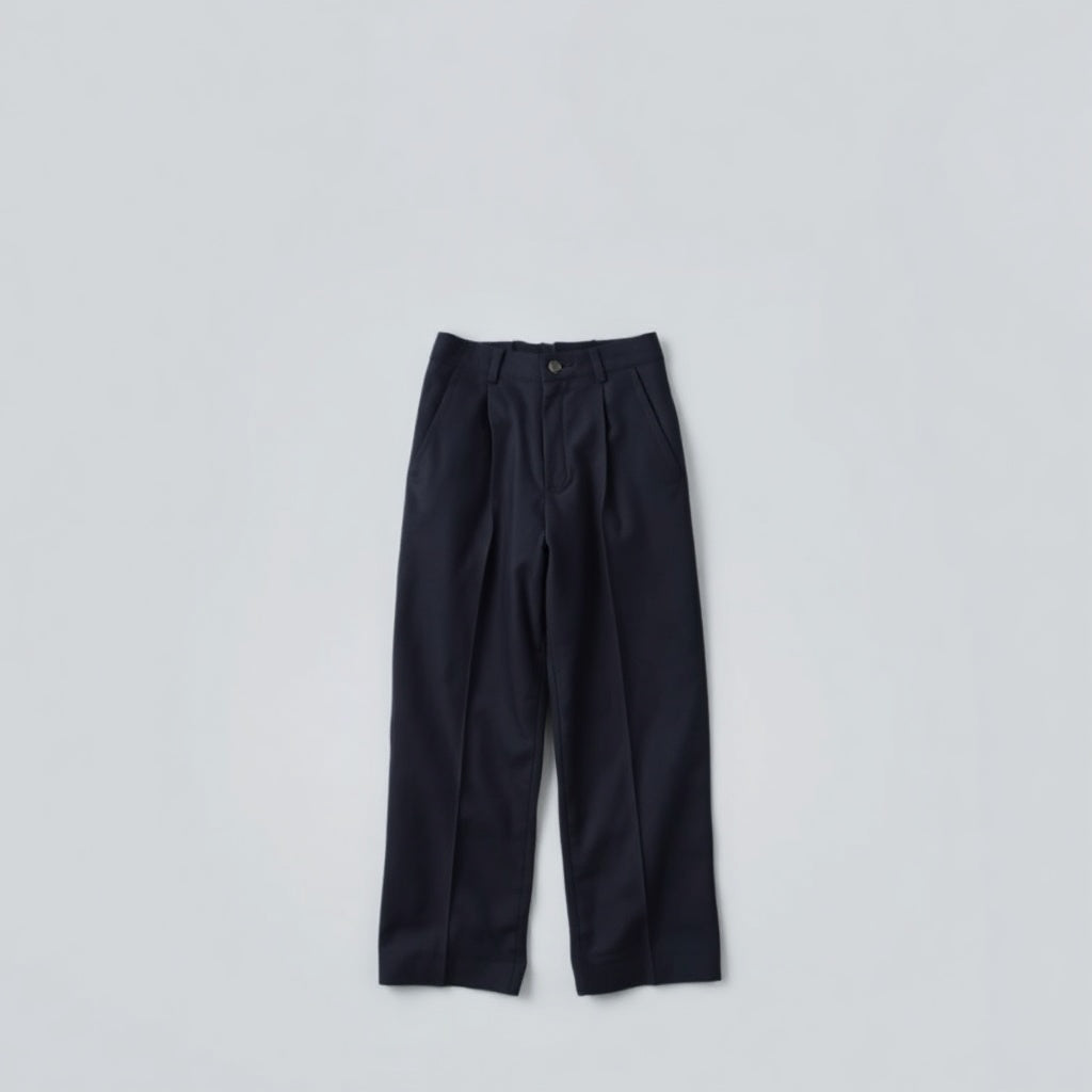 Classic Merino Wool Wide-Leg Trousers