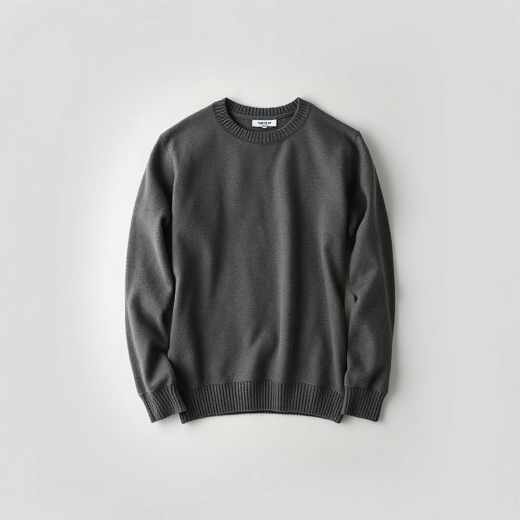 Easy Linen-Blend Crew-Neck Jumper