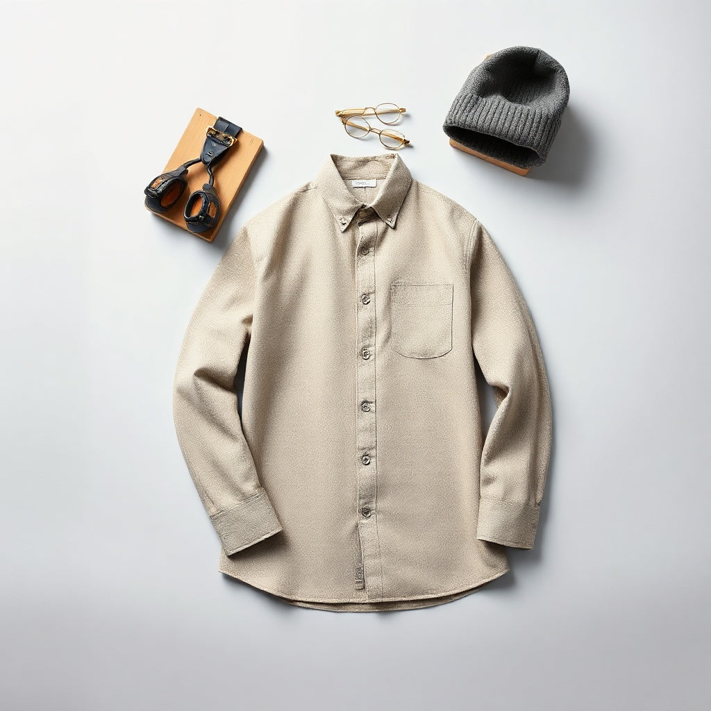 Modern Lambswool Flannel Overshirt