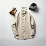 Modern Lambswool Flannel Overshirt