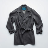 Modern Linen-Blend Trench Coat