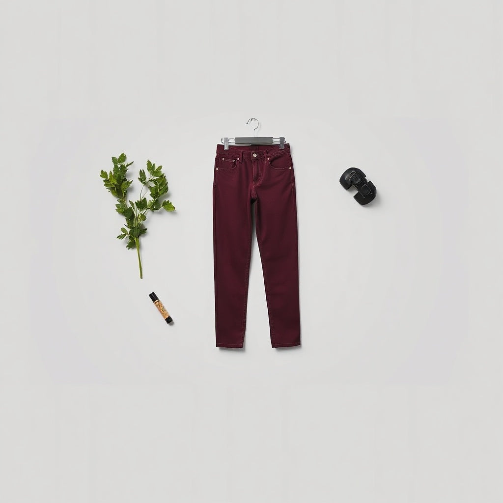 Refined Crepe Straight Jeans