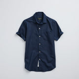 Refined Linen-Blend Oxford Shirt