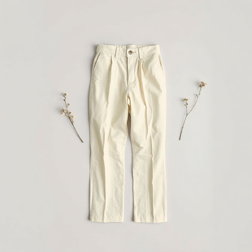 Soft Linen-Blend Tailored Trousers