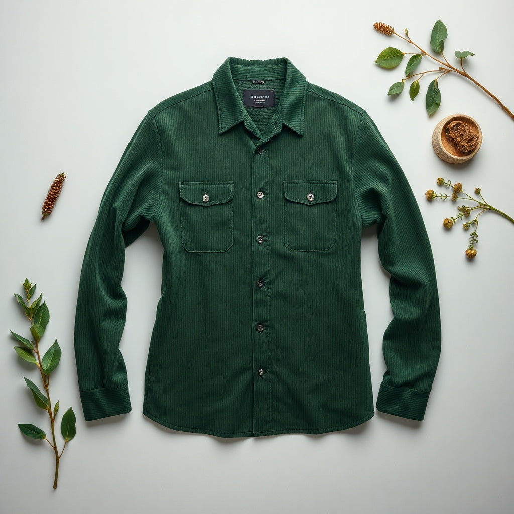 Structured Corduroy Flannel Overshirt