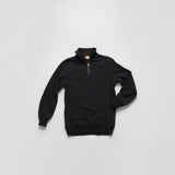 Structured Twill Half-Zip Jumper
