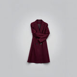 Tailored Crepe Wool Coat