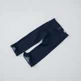 Tailored Twill Barrel-Leg Jeans